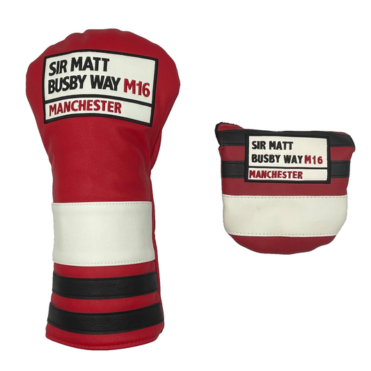 Manchester United (Sir Matt Busby Way) Driver & Mallet Headcover Bundle