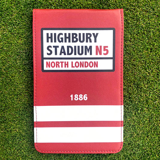 Arsenal (Highbury) Golf Scorecard Holder / Yardage Book