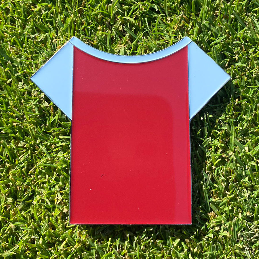 Claret & Blue Football Shirt Golf Ball Marker - Aston Villa/West Ham/Burnley