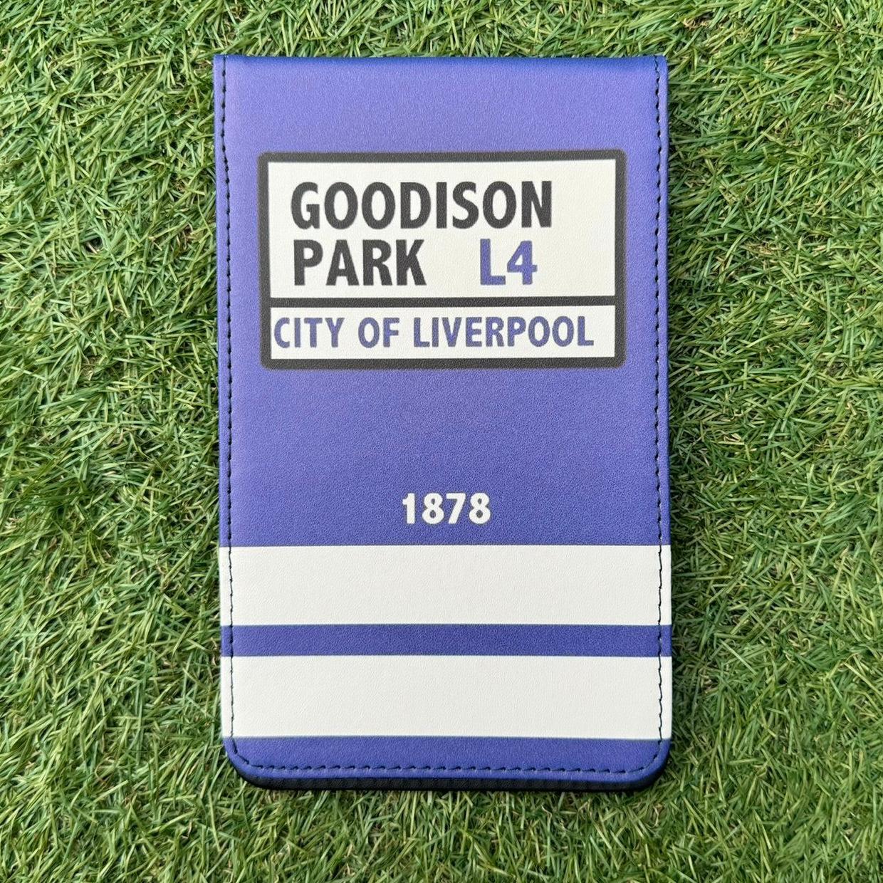 Everton (Goodison Park) Golf Scorecard Holder / Yardage Book