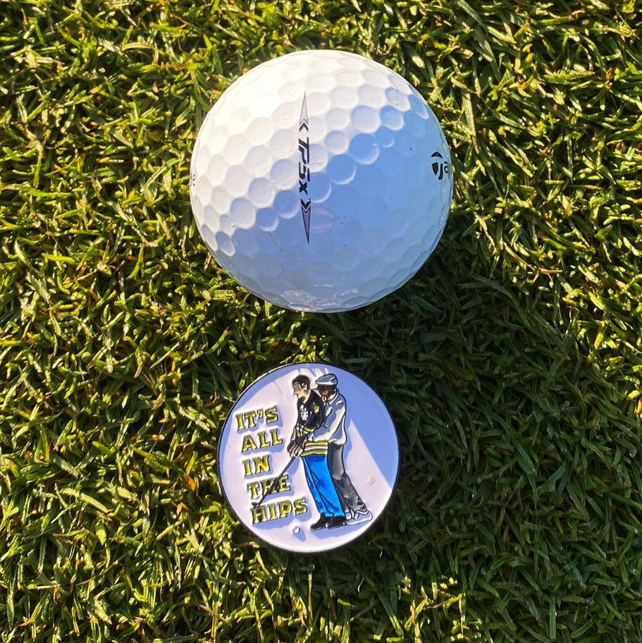 It's All in the Hips - Golf Ball Marker