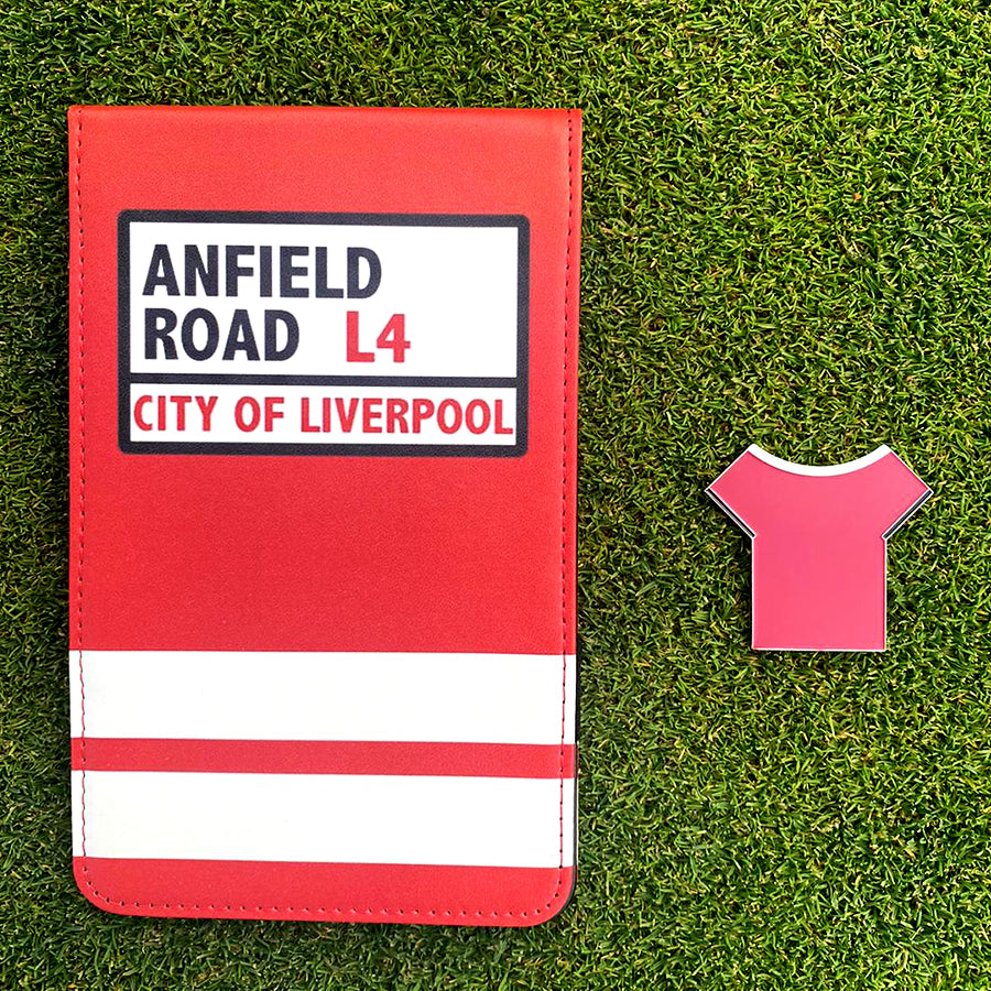Liverpool (Anfield) Golf Scorecard Holder & Marker Bundle