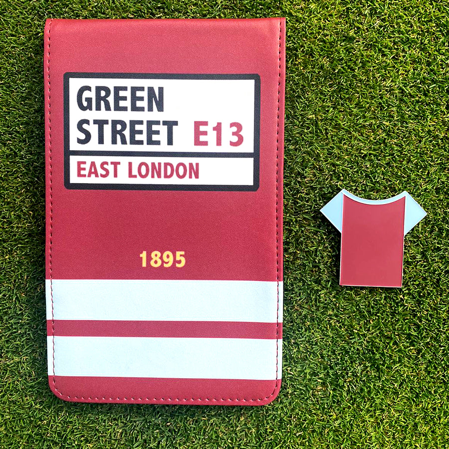 West Ham (Green Street) Golf Scorecard Holder & Marker Bundle