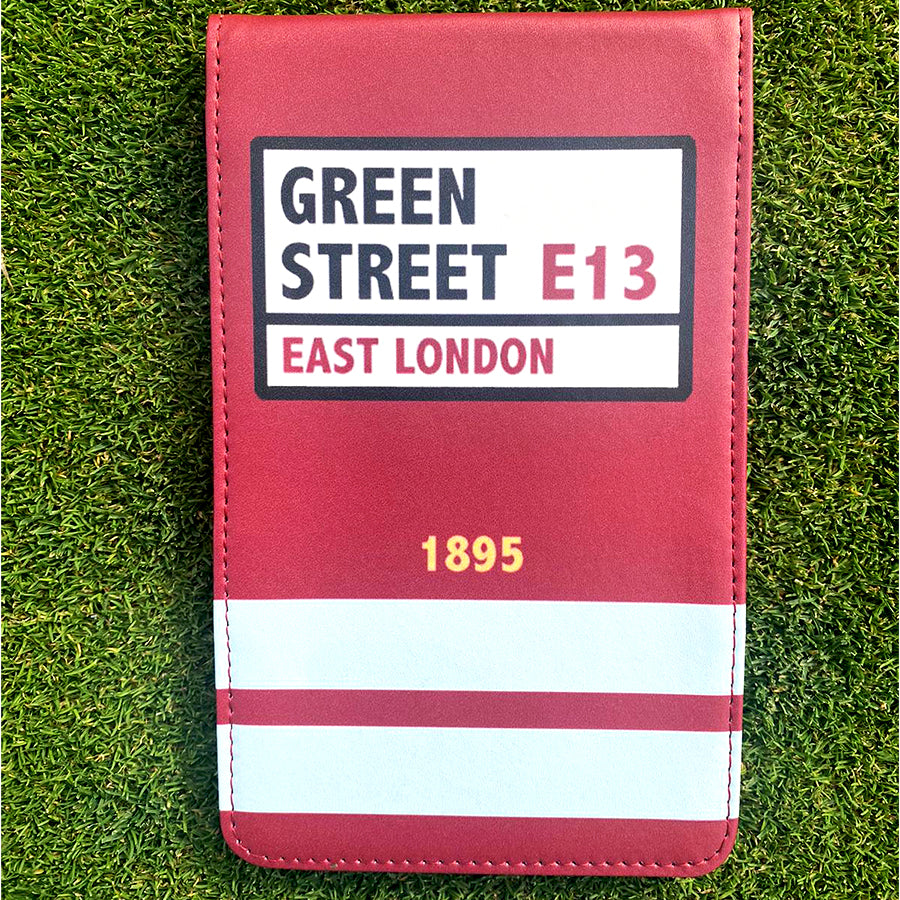 West Ham (Green Street) Golf Scorecard Holder / Yardage Book